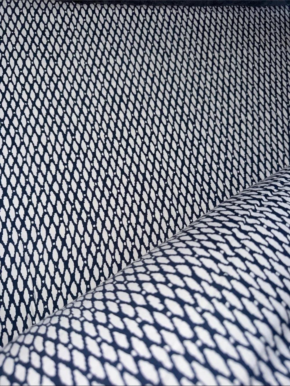 Striped Navy and White Comforter Set